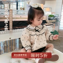 Chen Da Zhu L Ma Female Baby Antique Jacket 2021 Autumn New Female Baby Autumn Long Sleeve Foreign Style Jacket