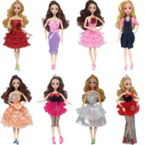 Jparagraph 6-13 girl toy change clothes dress foreign dolls suit short dress fashion gown fashion 30 cm left