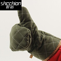 Oven asbestos bread kitchen thickened household ironing machine heat-resistant high temperature resistant anti-scalding gloves wear-resistant baking