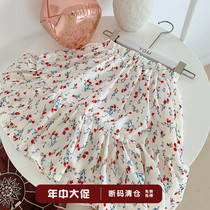 Girl Snow Spun Chopped half body dress Summer style Childrens second half skirt Summer summer South Korean version cool Dresses Ocean Gas