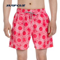 surfcuz couple jellyfish beach pants men quick dry seaside holiday summer shorts men and women swimming shorts