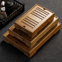 Tang Shunkung Fu Tea Toilet Household Modern Simple Bamboo Tea Plate Small Water Storage Bamboo Dry Foam