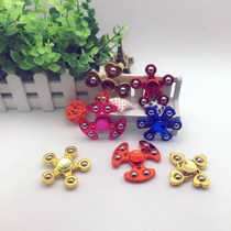 Fingertips Top Triangle Fingertips Top Finger Tops Triple Leaf Decompression Toy Top Manufacturer Direct