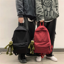 Junior high school school bag female Korean version Harajuku ulzzang tide brand college students high school large capacity mens double shoulder bag ins backpack