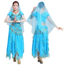 Special price Nation suit Short sleeves Exercise belly dance Phnom Penh Skirt Autumn Winter Stage Performance Costume Indian dance Out of service