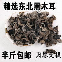 Heilongjiang farmhouse specialty New Product black fungus 250g root-free small autumn ear thick bulk dry non-wild mushroom