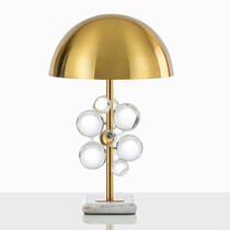 Post-modern minimalist creative Nordic crystal ball table lamp designer American luxury hotel model room decorative table lamp