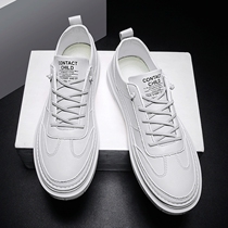 Korean Version Tide 2022 Summer New Small White Shoes Mens Shoes Genuine Leather Fashion Youth Daily Casual Board Shoes Men Tide Shoes
