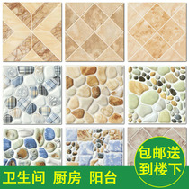 Hot sale amber glaze bright concave and convex cobblestone tiles Bathroom anti-slip floor tiles Balcony kitchen antique tiles 300