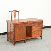 Myanmar rosewood desk big fruit red sandalwood computer desk mahogany desk solid wood computer desk 1 3 meters