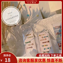 Kai She day nail salon display board INS Wind Environmental protection plastic work box wooden background board photo paper