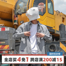 LMTNZD2021 autumn striped shirt men Korean trend lapel loose casual long sleeve shirt shirt top