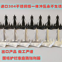 New courtyard wall anti-theft nail stabbing custom anti-climbing Iron Thorn plane Wall net factory drain pipe steel nail isolation fence blade