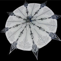 Sword Triple Fluffy New Oil Paper Umbrella Photography Hanfu Props Dance Classical Walking Show Ceiling Decoration Umbrellas Antique