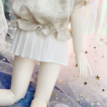 (Full 58)bjd baby clothes 4 points white cabbage price white pleated skirt is very cheap See details