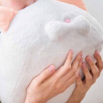 Spot Japanese FinRichie Dream cat Department kitty head nap with pillow to heal plush suede pure color
