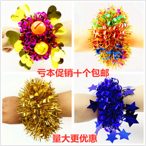 Hand Ring Flower Dance Performance Performance 61 encryption Games cheerleaders Childrens wrist Flower New Years Day School