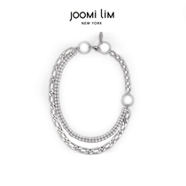 Joomi Lim building honey 2021 summer new double row crystal chain necklace splicing choker cold air accessories