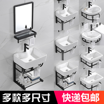 Ceramic small house hanging wall wash basin toilet simple mini triangle basin washing basin washing basin