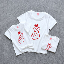 Class Uniform Customized T-shirt Short Sleeve Summer Student Diy Kiss for a three-mouth four-mouth Kindergarten free print photo