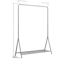 Nordic ins hanger rack ground hanger x clothing store rack display simple silver womens clothing store goods drop light luxury