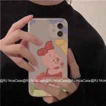 Cute piggy Pig applies Apple XSMAX Transparent xsxr frosted iPhone6s 7 8plus silicone 11 11 12 13 13-fall 13promax