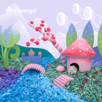 Niteangel Aite Color World wood pulp paper cotton soft fluffy hole dustless hamster litter