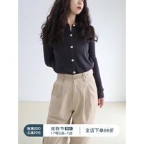 Fine world like melancholy fog blue new thin pit wool base knitwear womens thin section