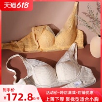 2022 new high-end no steel ring to coalage bra in thin models Adjusted Bra Sexy Lingerie Lace summer