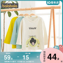 Balabala boy T-shirt kiddie baby long sleeve beat bottom shirt 2022 spring autumn new child dress child blouses