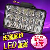 Truck 5 inch square 15 bead reflective cup LED headlight 1224 agricultural vehicle engineering vehicle modified headlight reversing light