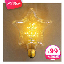 Edison E27 screw transparent 3 years light source home baby's breath LED retro tungsten bulb creative gift 40W