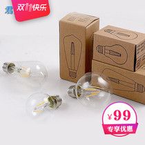 LED Energy Saving Bulb Indoor Edison Transparent Glass e14e27 Screw LED Home Engineering Lighting