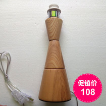 Solid wood table lamp bedside lamp hotel room lamp lighting accessories E27 screw table lamp base wooden wood color