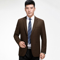 2020 Autumn and Winter new mens casual suit fashion mens suit middle-aged brand single western coat