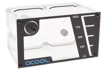 Alphacool dual CD driver bit water tank front water injection hole water level Show Rev 2 version water cooling accessories