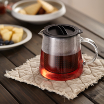 German finum finum heat-resistant glass teapot single pot large high-grade high temperature resistant thickened built-in filter tea puncher