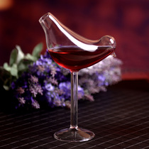 New Products Glass Vase High Foot Small Bird Cocktail Wine Glass Creative Suction hotel Decorative Utensil