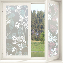 Flower fruit tree series self-adhesive Glass stickers transparent living room window flower paper sliding door anti-peeping decorative stickers