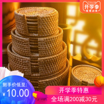 Vietnam Craft Woven Cup Cup Mat Home Creative Table Insulation Mat Cup Cup Package Set