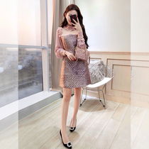 Design sense skirt light familiar style 2021 new autumn womens high-end socialite temperament show thin care machine dress