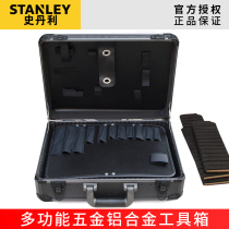 Stanley aluminum alloy toolbox Portable hardware storage box Instrument box Multi-functional large industrial grade