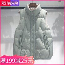 Down jacket vest womens light and thin short white duck down Joker vest wear vest 2021 fashion horse jacket