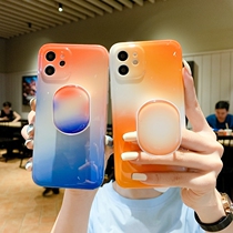 ins Wind Japanese and Korean suitable for iphone12 mobile phone case Apple 11 with bracket x gradient xr personality xsmax creative 7p full edge 8plus silicone se2 anti-fall twelve m