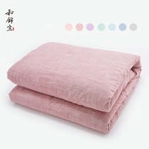 And Jinsheng peace of mind old coarse cloth quilt cover pure cotton quilt cover single double cotton healthy and comfortable cotton soft