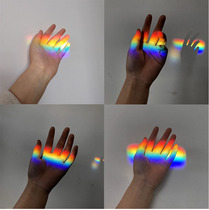 Optical glass right angle prism rainbow photography camera props optical experimental equipment Net red Mitsubishi mirror