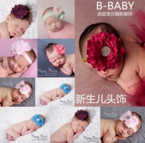 Newborn Photo Props Cute Head Flowers Baby Full Moon Baby Photographic Head Decorated 100 Days Princess Head Flower