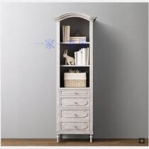 Retro American solid wood youth bedroom cabinet collection cabinet French dome solid wood display cabinet furniture customization