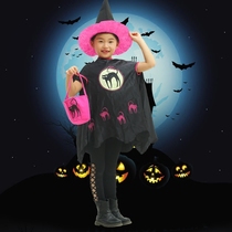 COS Halloween childrens masquerade costume little witch costume kindergarten witch cloak kitten fairy