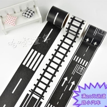 Childrens diy road toy tape early education traffic train Road road Road railway track design handmade stickers